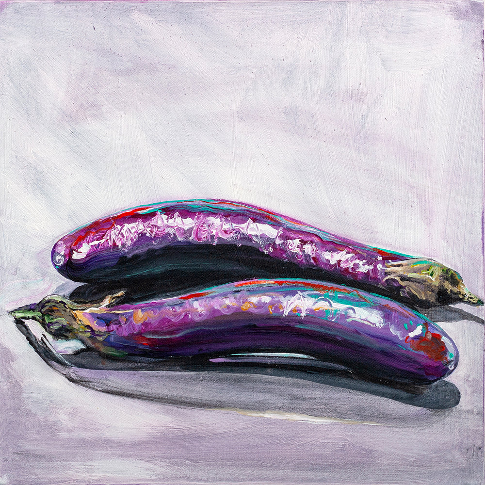 Two Aubergines  No. 2