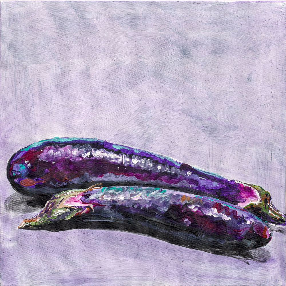 Two Aubergines  No. 1